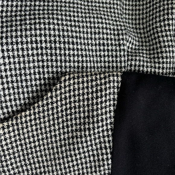 VTG Honeybee Dress Houndstooth Black White Knee Womens 12 Office Academia USA - Picture 14 of 15